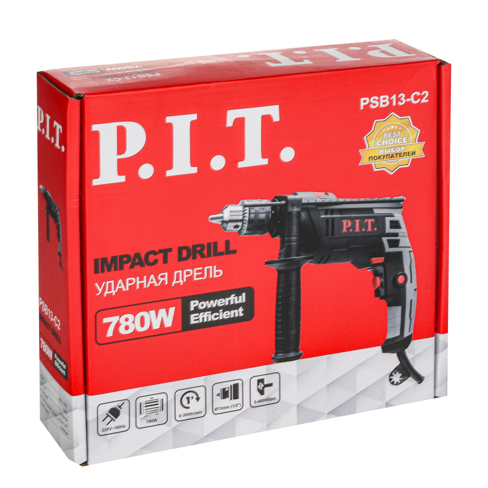 АКЦИЯ! Дрель ударная электрич. PSB13-C2 PIT