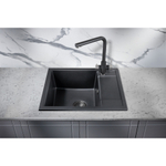 Мойка для кухни MILACIO Navarra 60 Cuarzo MC.77071, черный матовый