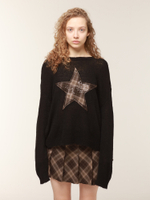Женский Свитер Brown Plaid Star