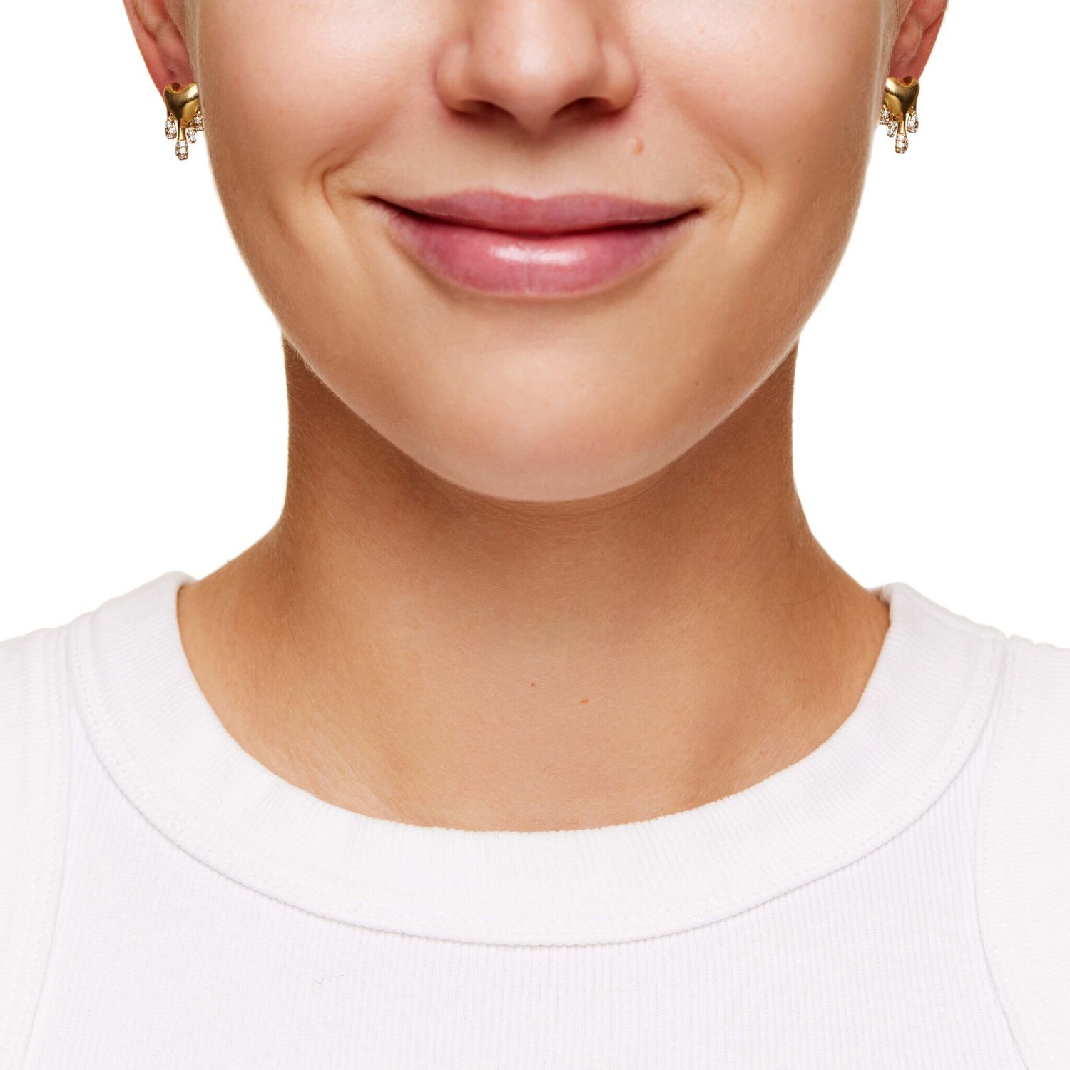 Серьги Melting Heart Earrings – Gold