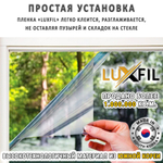 Пленка солнцезащитная зеркальная R BLUE 20 LUXFIL, на отрез (ширина рулона 1,524 м.)