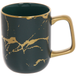 Кружка керамическая 340мл «Мрамор зеленый», микс