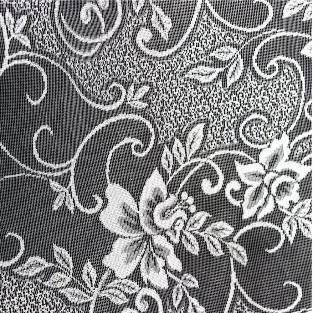 Полотно жаккардовое рис. 2-10-68,  ширина 1.8м, цвет белый, Россия.