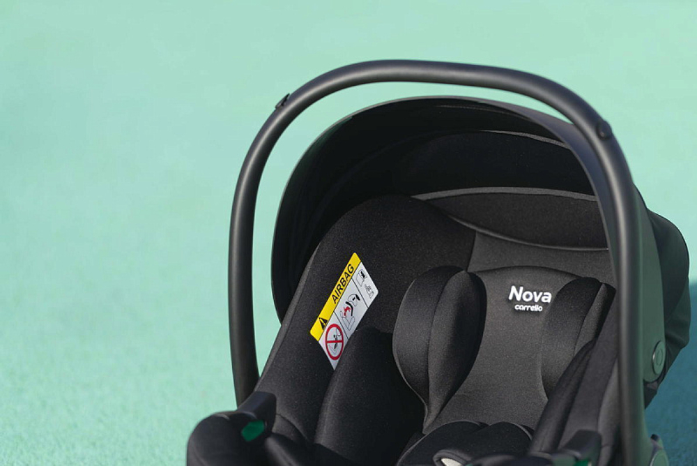 Коляска Carrello Vector 2025 CRL-6551 Nova DK791 Grey Line с базой Isofix 3 в 1 Shadow Black