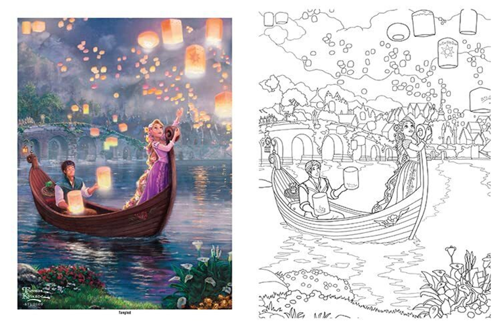 Disney Dreams Thomas Kinkade Disney Princess. Coloring Book