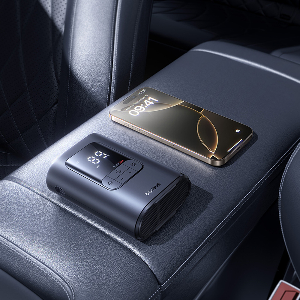 Автомобильный компрессор Baseus GoTrip VA1 Super Mini Cordless Inflator 22-Cylinder
