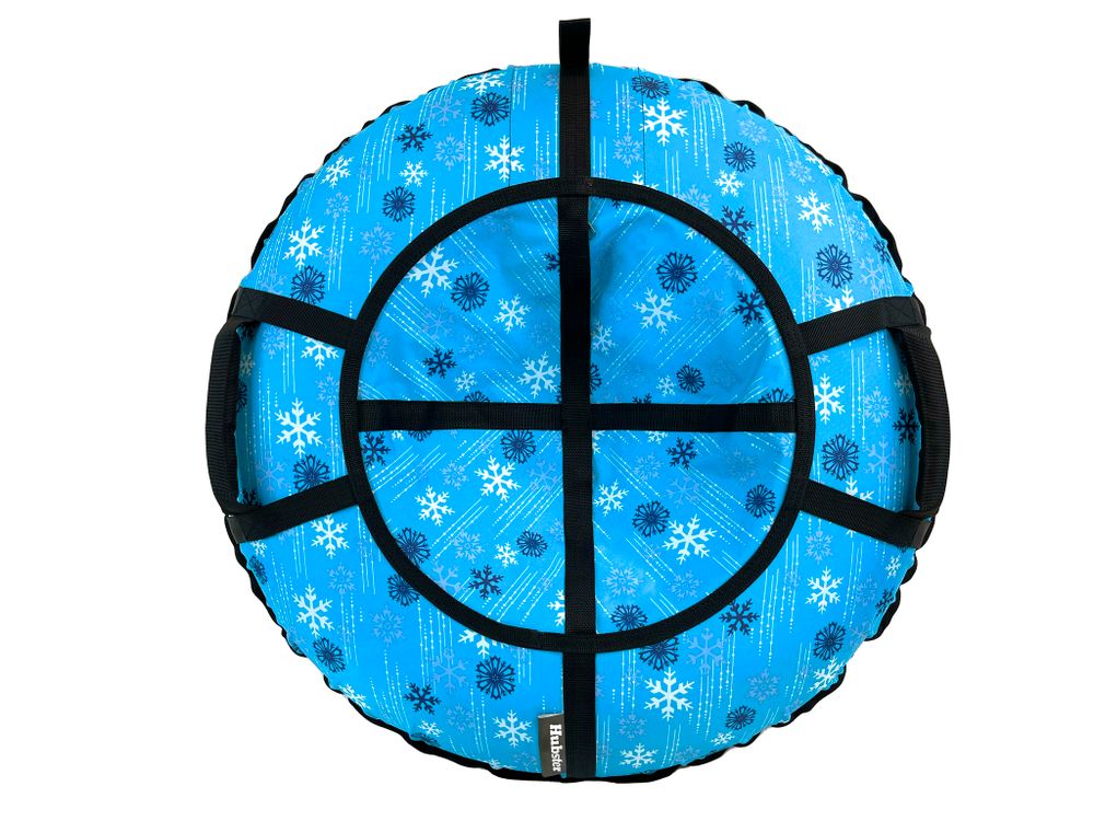 Тюбинг Hubster Люкс Pro S Снежинки бирюзовые