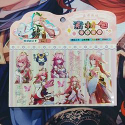 Прозрачные стикеры "Genshin Impact / Геншин - Яэ Мико"