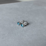 Серьги Point с Swiss топазом