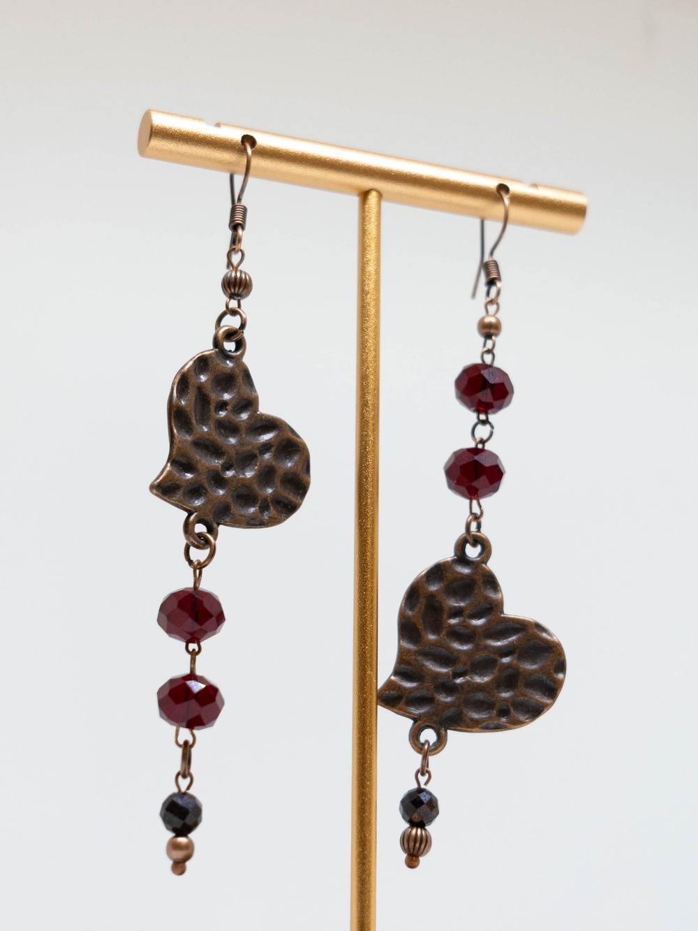 Серьги с гранатом