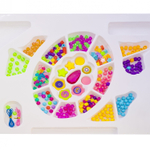 Набор для создания украшений-бусины Alingar, 365х305х40мм, "Beauty adorn set", 9 вид. бус., подвес., 2х0,6 м резинка, карт. уп.