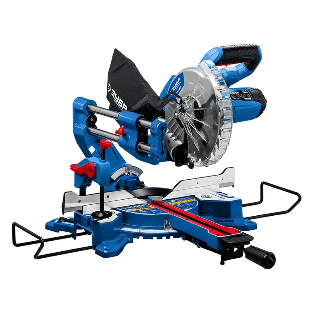 ЗУБР ППТ-216-П торцовочная пила компактная с протяжкой ППТ-216-П