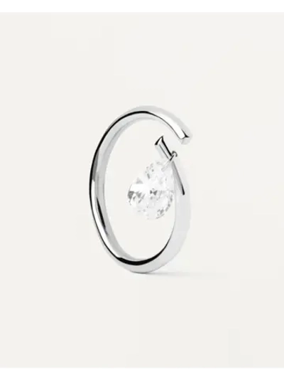 Кольцо женское PDPaola Aqua Solitaire Серебро 925 AN02-959