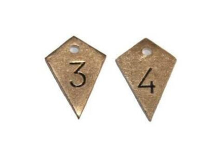 Подвеска ромб с цифрами к значку парашютист (в ассортименте)