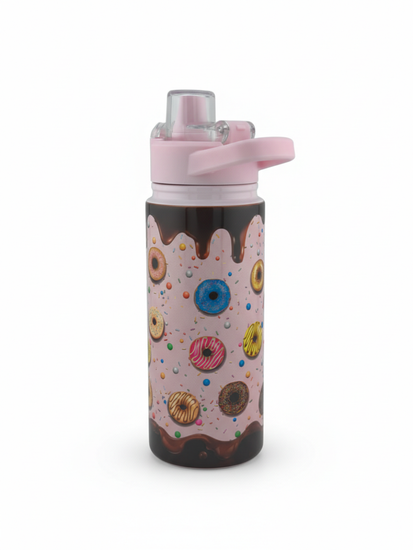 Термос детский 600 мл. с трубочкой Kamille KM 2164 с 3D рисунком