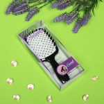 Расческа массажная «Magic Style», прямоугольная, цвет черный, 20*8,3см