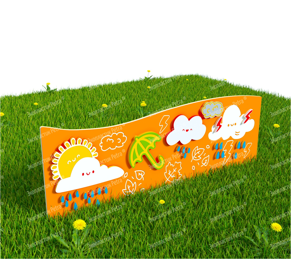 Забор уличный из экопластика Погода