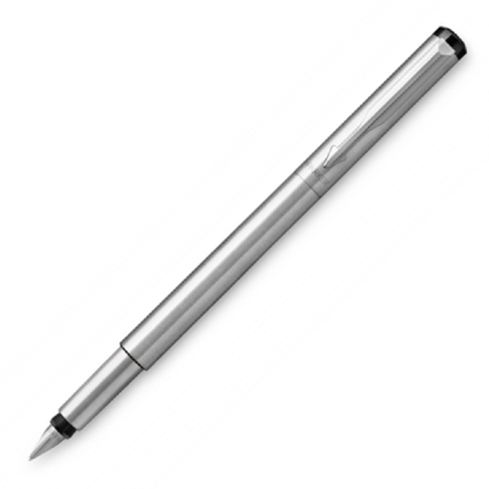 Parker Vector - Stainless Steel, перьевая ручка, F, подар.кор.
