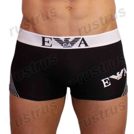 Мужские трусы боксеры черные Emporio Armani