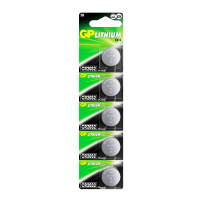 Элемент питания GP Lithium CR2032 BL5 GP CR2032-2C5 к-т 5 шт