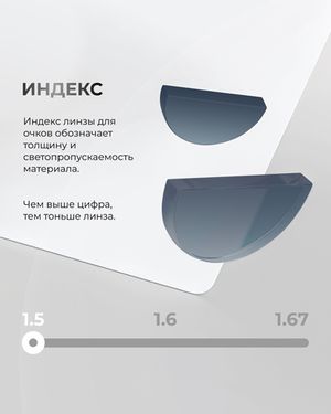 Фотохромная прогрессивная линза для вождения Maxima 1.5