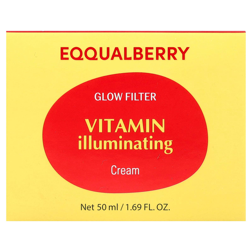 EQQUALBERRY, Glow Filter, крем с витамином для осветления кожи, 50 мл (1,69 жидк. унции)