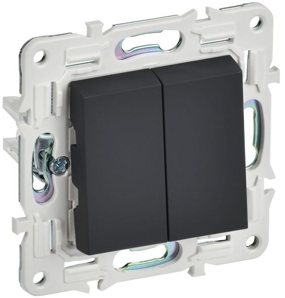 Выключатель перекрестный 2-кл. SKANDY 10А SK-V06G графит IEK SK-V23-0-10-K53 Выключатель перекрестный 2-кл. SKANDY 10А SK-V06G графит IEK SK-V23-0-10-K53