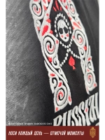 Футболка с вышивкой черная Russian Girl