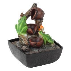 GAFN01-001 GREEN APPLE настольный фонтан с подсветкой Лягушки | GREEN APPLE