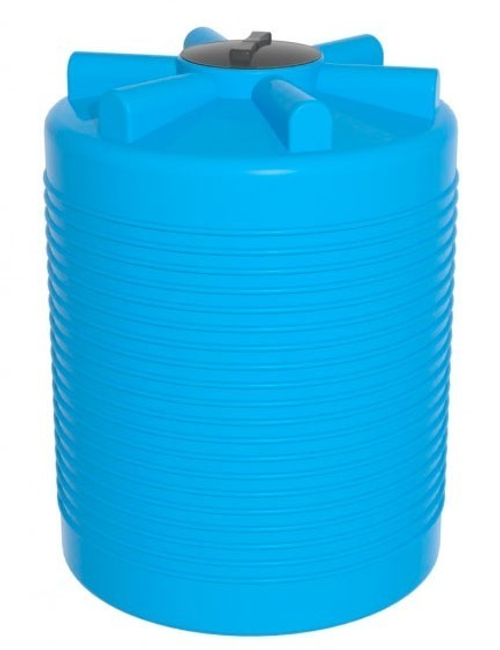 Ёмкость ЭВЛ 1000 л. голубая с отводами Ирпласт 1000 л. вертикальный (1010x1010x1280см;голубой) - арт.560866