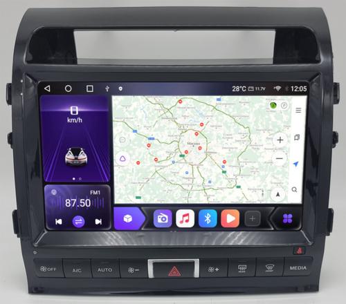 Магнитола для Toyota Land Cruiser 200 2007-2015 (климат на ШГУ) - Kuberg SF-1620-3-ABC QLed, Android 12, Быстрая, CarPlay, 4G SIM-слот