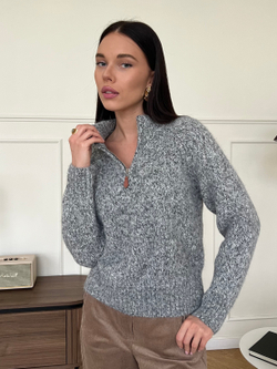 Свитер Детство серый