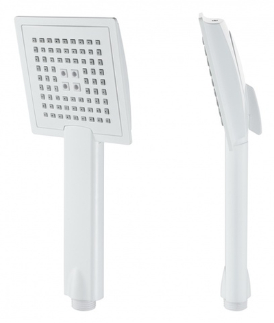 Лейка для душа (3 режима) КВАДРАТ белый ViEiR (40/1шт)