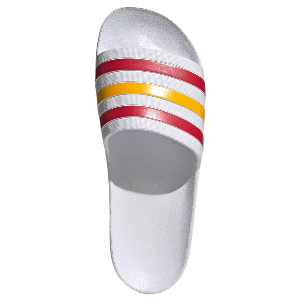 Adidas Adilette Aqua Slide Slippers Unisex White/Energy Red/Deep Yellow