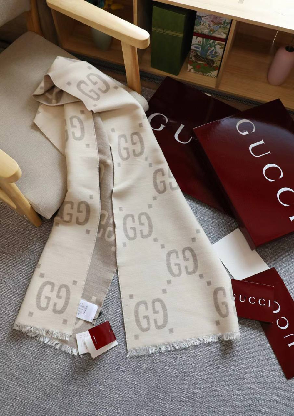 Шарф Gucci 35х190 см, арт. 474506777