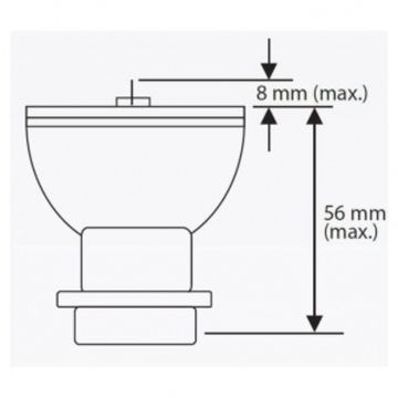 YODN MSD 230R7 Газоразрядная лампа 230Вт 8000К. (Аналог: Osram SIRIUS HRI 230W)