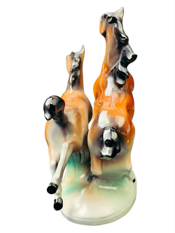 Фарфоровая статуэтка "Бегущие кони" Gräfenthal