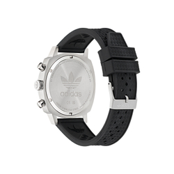 Adidas Originals Wrist Watch Quartz Movement Rubber Strap 44mm Black Dial Unisex 100m Water Resistant