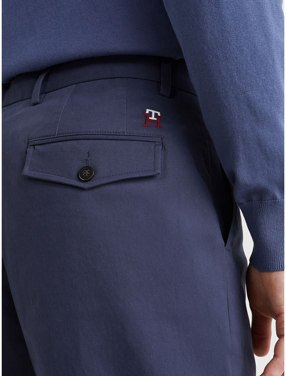 Брюки Tommy Hilfiger TH Monogram Relaxed Fit Logo Desert Sky
