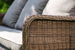 "Гляссе" лаунж-зона из искусственного ротанга, цвет коричневый