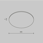 Стекло для пылевлагозащиты IP44 для светильников серии Dip 10Вт Maytoni Glass001-D35