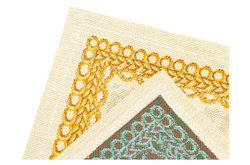 Набор салфеток подстановочных 2шт 35х45см Mix&Match Home Золотые шары и свеча Цветок