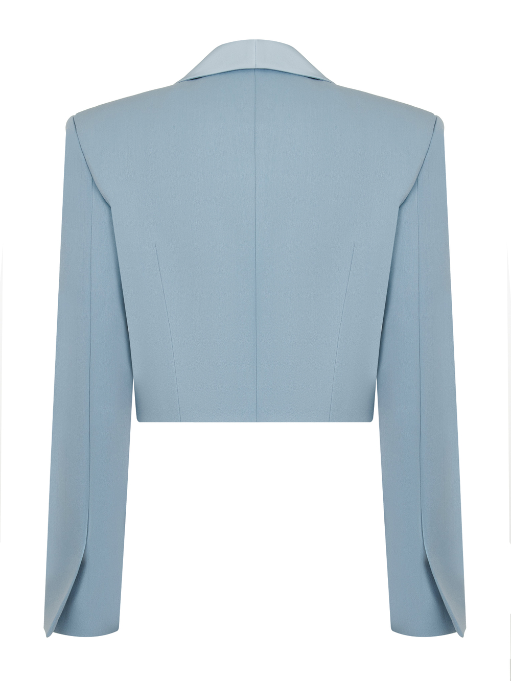 Жакет короткий с лацками из атласа