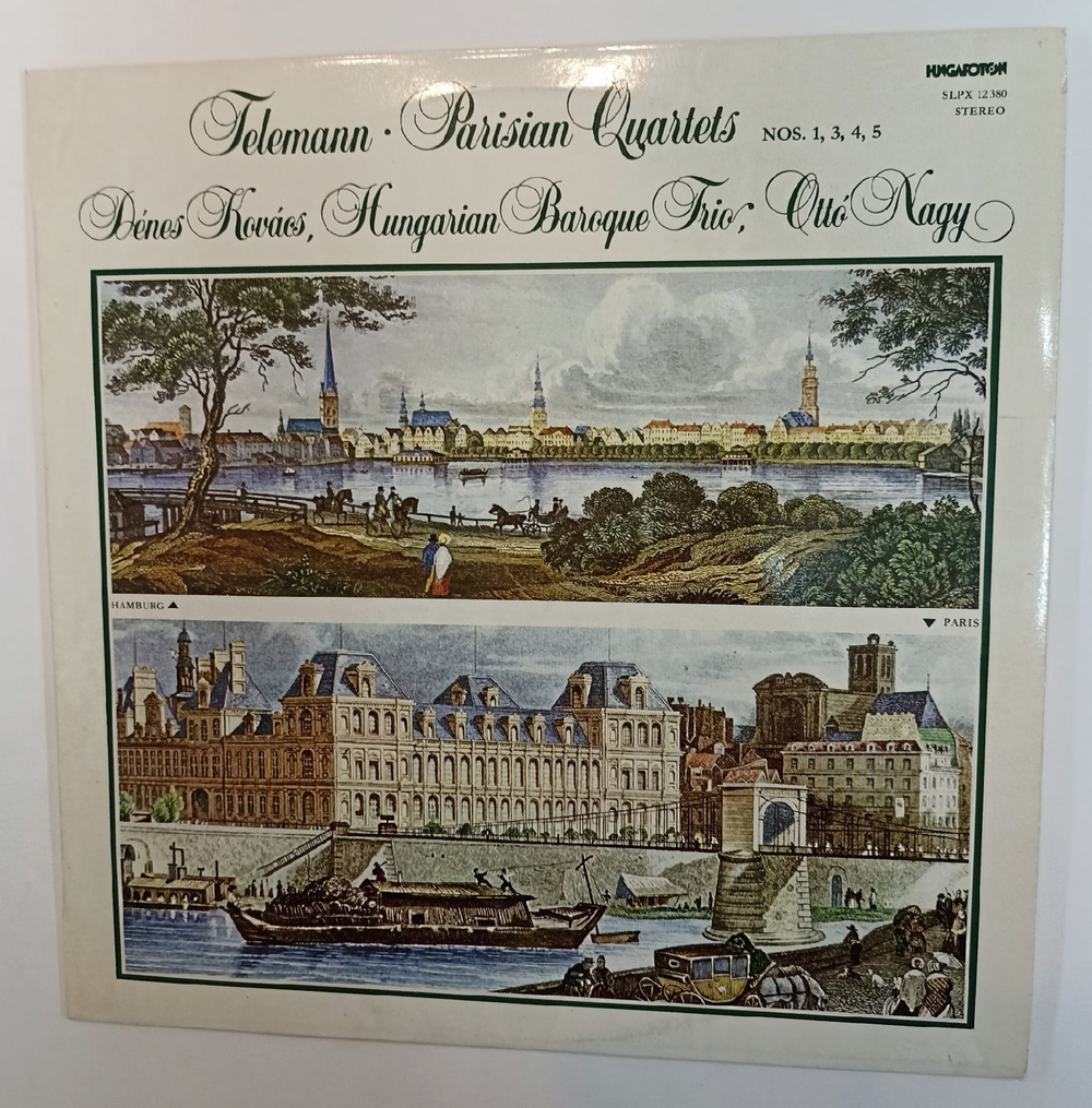 Telemann Denes Kovacs, Hungarian Baroque Trio, Otto Nagy Parisian Quartets Nos 1, 3, 4, 5