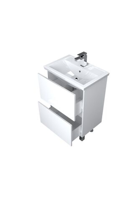 Тумба 1Marka Aris 60H 2я. Белый глянец