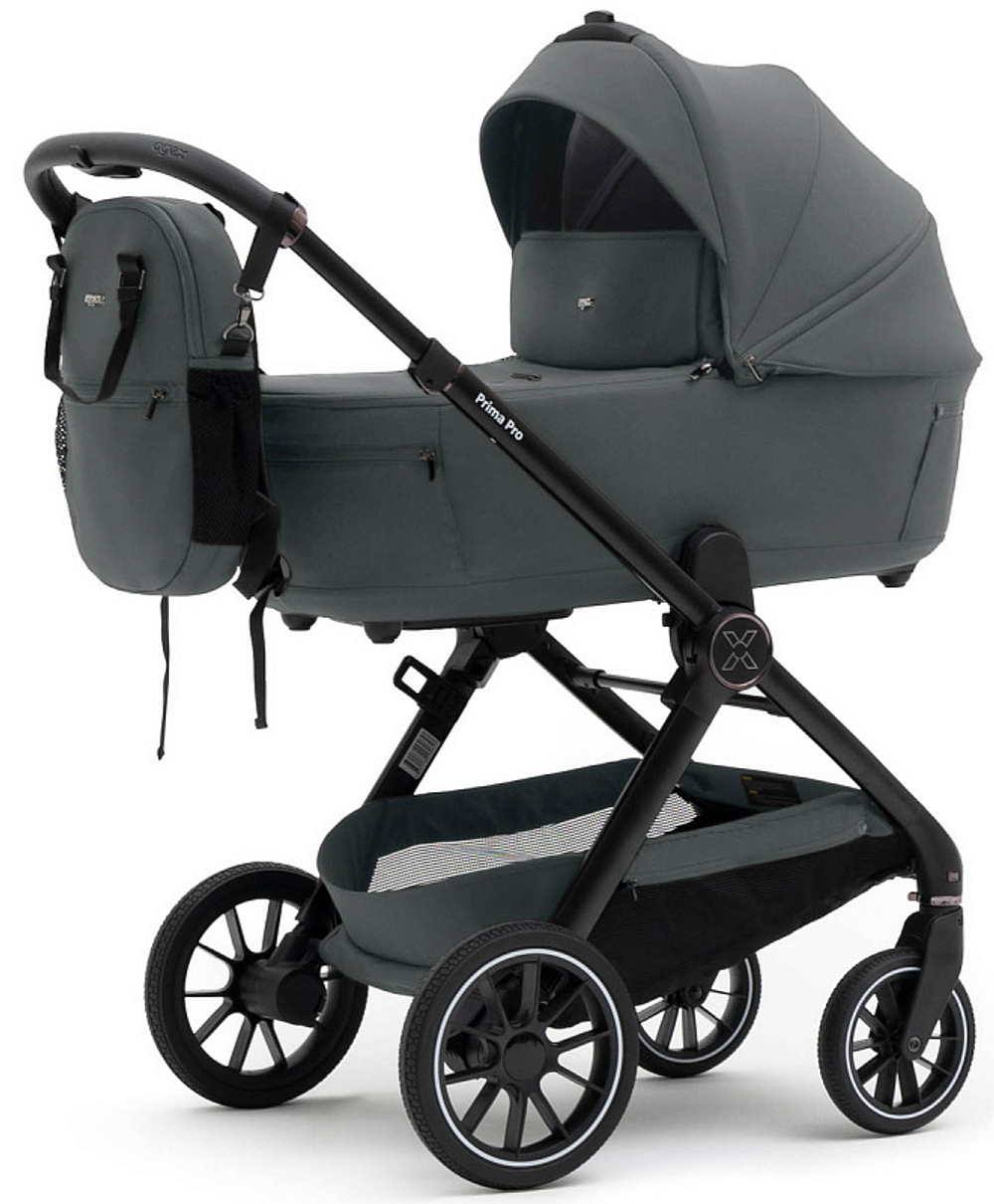 Коляска Agex Prima Pro 3 в 1 с автокреслом i-Safe Grey APP633 Grey (Серый)