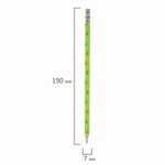 Карандаш чернографитный ЮНЛАНДИЯ "МАГИЯ", 1 шт., HB, с ластиком, корпус ассорти, 181778