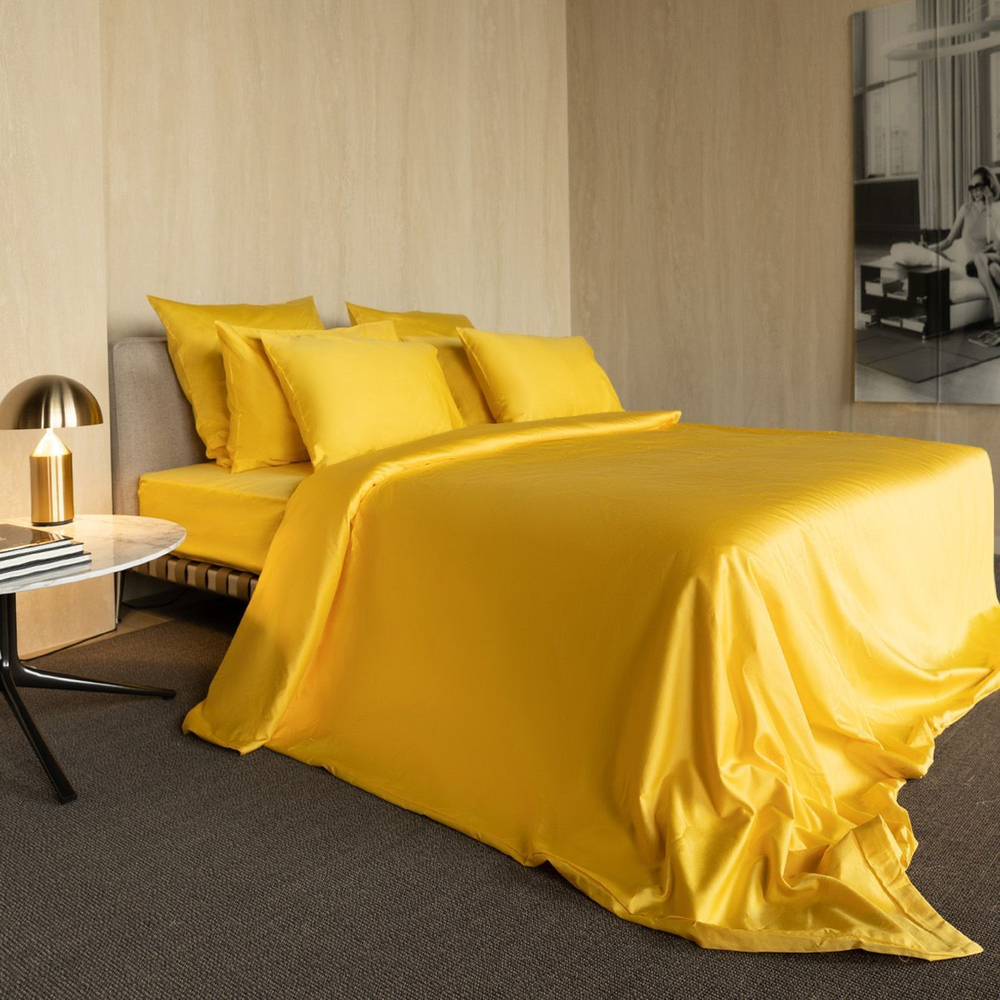 Комплект постельного белья Семейный Mollen солнечно-желтый