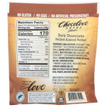 Chocolove, Bites, сливочное масло из темного шоколада и соленого миндаля, 55% какао, 100 г (3,5 унции)