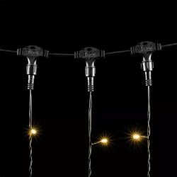 Светодиодный занавес 2*3 м., 600 теплых белых LED ламп, черный провод ПВХ, Beauty Led (PCL602-11-2WW)